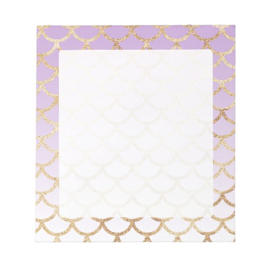 Paarse goudmaisschalen notitieblok met glittereffe (Voorkant)