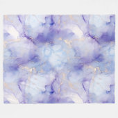 Paarse goudmarmer fleece deken (Voorkant (Horizontaal))