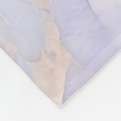 Paarse goudmarmer fleece deken (Hoek)