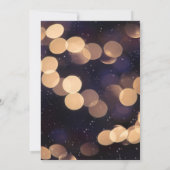 Paarse goudpels licht Mystical Night Sweet 16 Kaart (Achterkant)