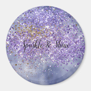 Paarse goudsparkle magneet