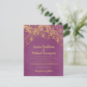 Paarse goudstaartwonden kaart (Staand voorkant)