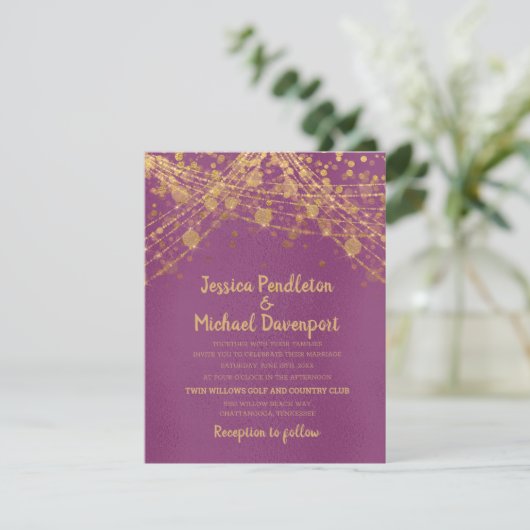 Paarse goudstaartwonden kaart (Staand voorkant)