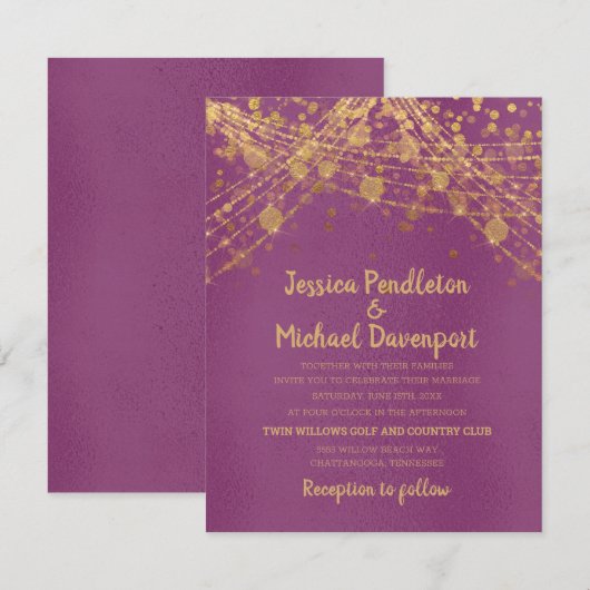 Paarse goudstaartwonden kaart (Voorkant / Achterkant)