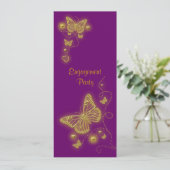 Paarse goudvlinder kaart (Staand voorkant)