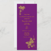 Paarse goudvlinder kaart (Achterkant)