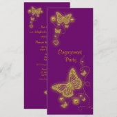 Paarse goudvlinder kaart (Voorkant / Achterkant)