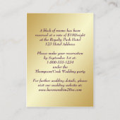 Paarse, goudvlinderbloemige Kaart (Achterkant)