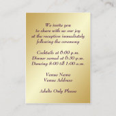 Paarse, goudvlinderbloemige Kaart (Achterkant)