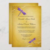 Paarse goudzeemijlen weduwschap kaart (Voorkant / Achterkant)