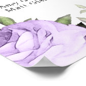 Paarse graafmachine voor het alfabetisch bruiloft poster (Hoek)