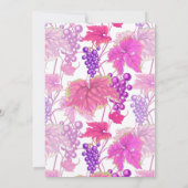 Paarse graafwijnstok Birthday foto Kaart (Achterkant)