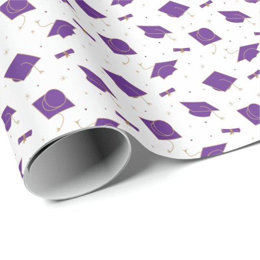 Paarse gradatie Cap Toss Cadeaupapier (Rol Hoek)