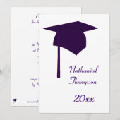 Paarse gradatieknop en Tassel-uitvindingen Kaart (Voorkant / Achterkant)