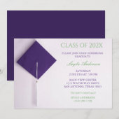 Paarse gradatieknop kaart (Voorkant / Achterkant)