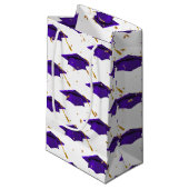 Paarse gradatieknop met Confetti Klein Cadeauzakje (Voorkant Gekanteld)