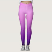 Paarse Gradiënt Aangepaste Leggings (Voorkant)