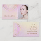 paarse gradiënt achtergrond visitekaartje (Voorkant / Achterkant)