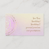 paarse gradiënt achtergrond visitekaartje (Achterkant)