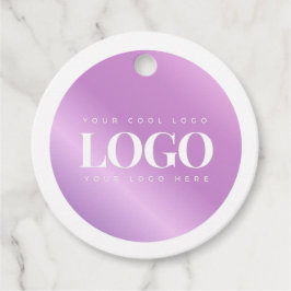 Paarse Gradiënt Bedrijfs de Aangepaste Logo van he Bedankjes Labels