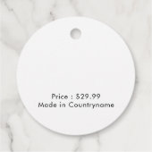 Paarse Gradiënt Bedrijfs de Aangepaste Logo van he Bedankjes Labels (Achterkant)