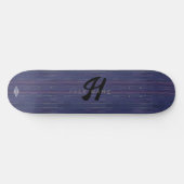 Paarse gradiënt Burst Monogram HAMbWG Skateboard (Horizontaal)