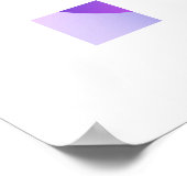 Paarse Gradiënt Cirkel Vignet Abstract Ontwerp Poster (Hoek)