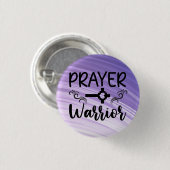 Paarse gradiënt-gebedster ronde button 3,2 cm (Voorkant /achterkant)