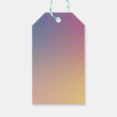 Paarse Gradiënt Klasse Modern Schrift Bruidsfeest Cadeaulabel (Achterkant)