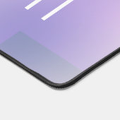 paarse gradiënt modern vet monogram bureaumat (Hoek)