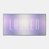 paarse gradiënt modern vet monogram bureaumat (Voorkant)