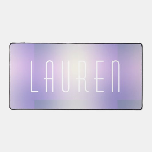 paarse gradiënt modern vet monogram bureaumat (Voorkant)