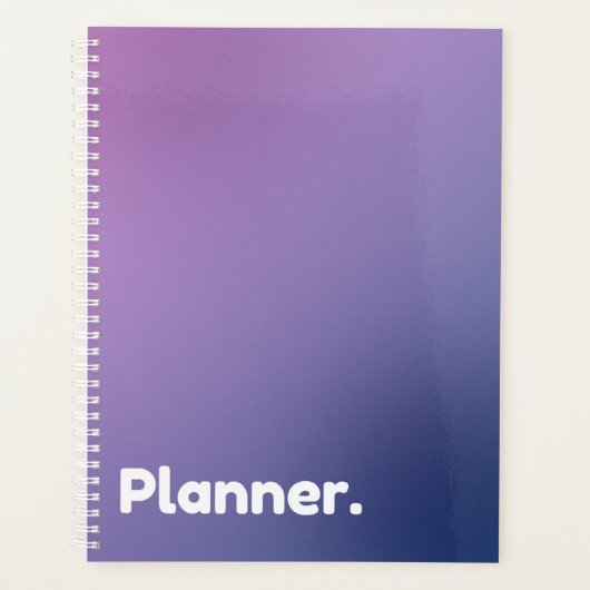 Paarse gradiënt niet-gedateerd planner (Voorkant)