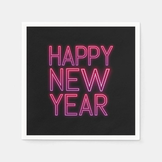 Paarse gradiënt nieuwjaar servet (Voorkant)