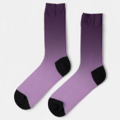 Paarse Gradient Ombré Crew Sokken (Links)