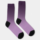 Paarse Gradient Ombré Crew Sokken (Rechts)