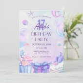 Paarse Gradiënt onder het zee Kaart (Staand voorkant)