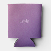 Paarse Gradient Shimmer Gepersonaliseerde Koelbox Blikjeskoeler (Voorkant)