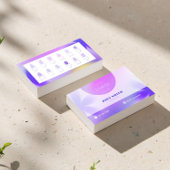 Paarse Gradient Smart Kaart voor Nail Techs & Salo Visitekaartje