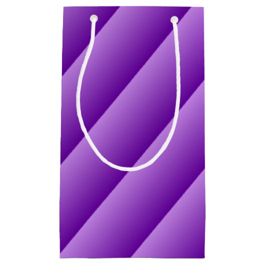 Paarse Gradiënt Strepen Klein Cadeauzakje (Voorkant)