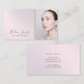 paarse gradiënt voor schoonheidsspecialisten visitekaartje (Voorkant / Achterkant)