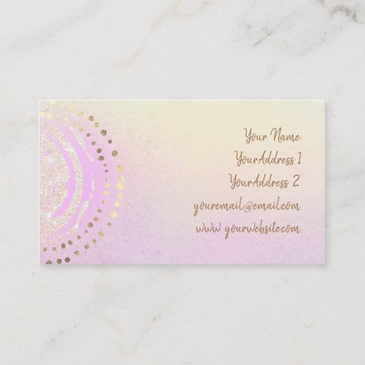 ·paarse gradiëntachtergrond visitekaartje (Achterkant)