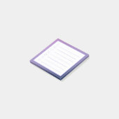 Paarse-gradiëntminimalistische checklist post-it® notes (Schuin)
