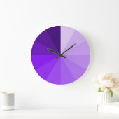 paarse gradiëntombre moderne en artsy wall klok (Huis)