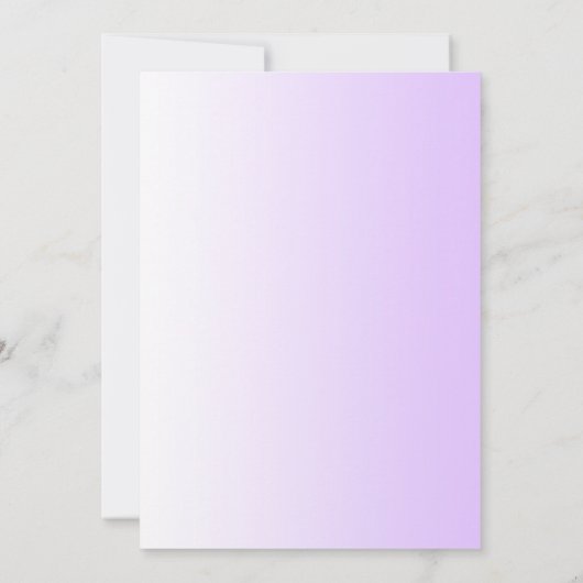 Paarse gradiëntvlinder tegen Mitzvah-uitvindingen Kaart (Achterkant)