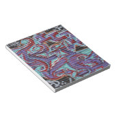 Paarse graffiti op Shutter Notitieblok (Schuin)