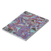 Paarse graffiti op Shutter Notitieblok (Linkerzijde)