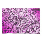 Paarse graffiti-vliegtuigkunst kussensloop (Voorkant)