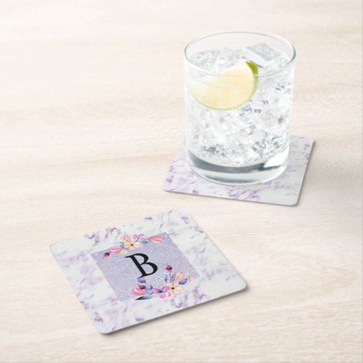 Paarse grafische Koelbox Kartonnen Onderzetters (Insitu)