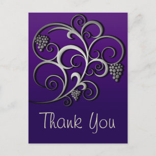 Paarse grafische producten en grafische producten  briefkaart